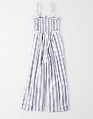 American Eagle AE Striped Button Front Tube Jumpsuit — фото 4