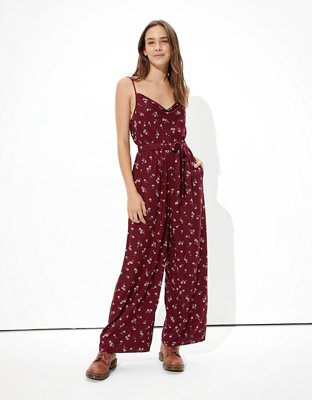 Ae floral jumpsuit on sale