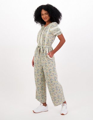 American eagle floral jumpsuit on sale