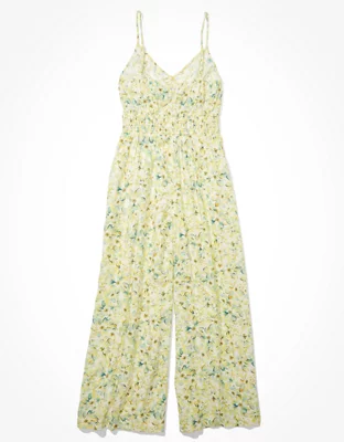 AE Floral Cut-Out Jumpsuit