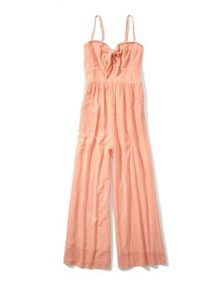 AE Tie-Front Tube Jumpsuit