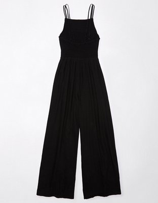AE Smocked Wide-Leg Jumpsuit