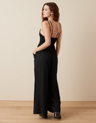 AE Smocked Wide-Leg Jumpsuit