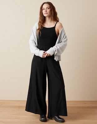 AE Smocked Wide-Leg Jumpsuit