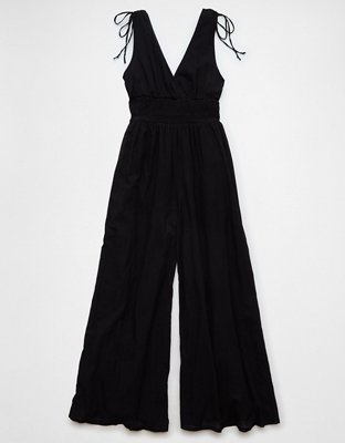 AE V-Neck Smocked Jumpsuit