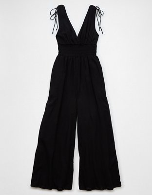 AE V-Neck Smocked Jumpsuit