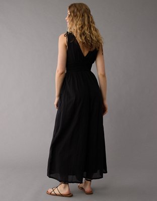 American Eagle AE V-Neck Smocked Jumpsuit — фото 4