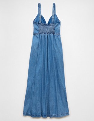 AE Sleeveless Denim Maxi Dress