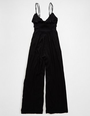 AE Ruffle Wide-Leg Jumpsuit