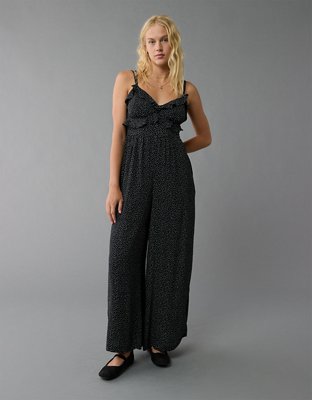 AE Ruffle Wide-Leg Jumpsuit