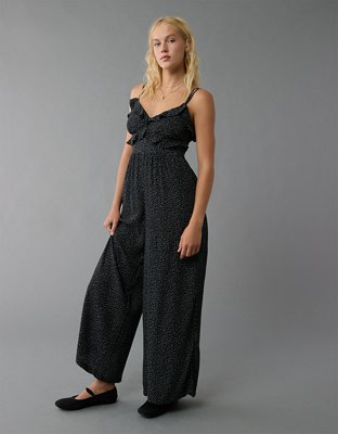 AE Ruffle Wide-Leg Jumpsuit