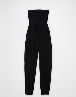 AE Sunchaser Knit Smocked Tube Jumpsuit