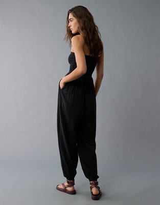 AE Sunchaser Knit Smocked Tube Jumpsuit