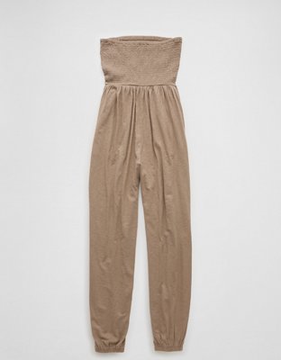 AE Sunchaser Knit Smocked Tube Jumpsuit
