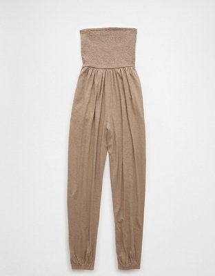 AE Sunchaser Knit Smocked Tube Jumpsuit