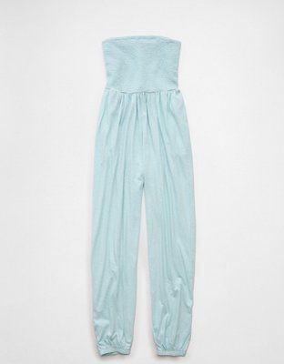 AE Sunchaser Knit Smocked Tube Jumpsuit
