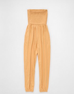 AE Sunchaser Knit Smocked Tube Jumpsuit