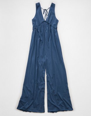 AE Sunchaser Knit V-Neck Jumpsuit | American Eagle