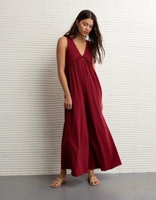 AE Sunchaser Knit V-Neck Jumpsuit | American Eagle