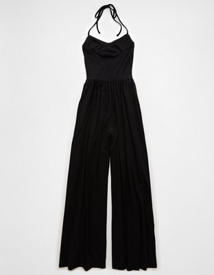 AE Tie Shoulder Knit Jumpsuit