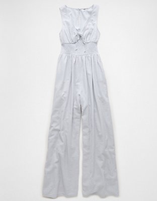American Eagle AE Smocked Bodice V-Neck Jumpsuit — фото 3