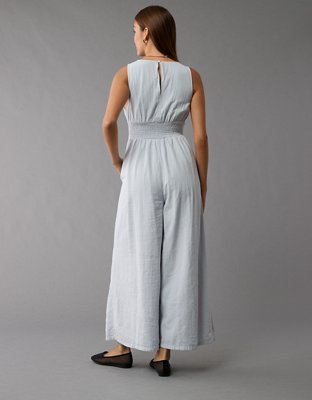 American Eagle AE Smocked Bodice V-Neck Jumpsuit — фото 2