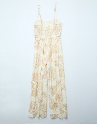 AE Linen-Blend Jumpsuit