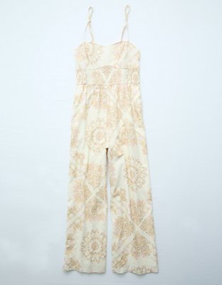 AE Linen-Blend Jumpsuit