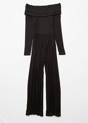AE Soft & Sexy Long-Sleeve V-Neck Jumpsuit