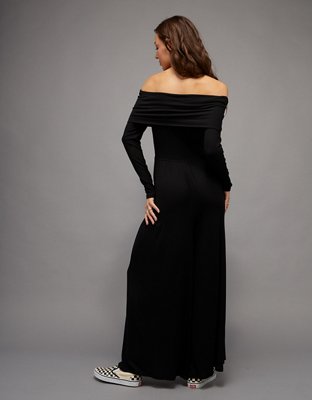 AE Soft & Sexy Long-Sleeve V-Neck Jumpsuit