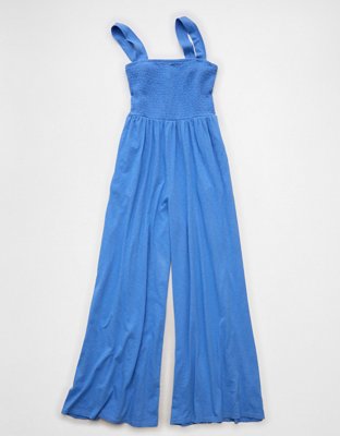 AE Sunchaser Knit Smocked Jumpsuit