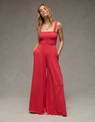 AE Sunchaser Knit Smocked Jumpsuit from American Eagle - $59.95