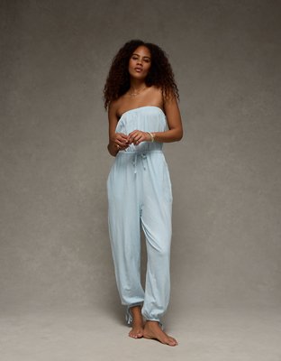 AE Ruched & Ruffled Halter Maxi Dress | American Eagle