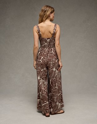 AE Sunchaser Knit Smocked Jumpsuit