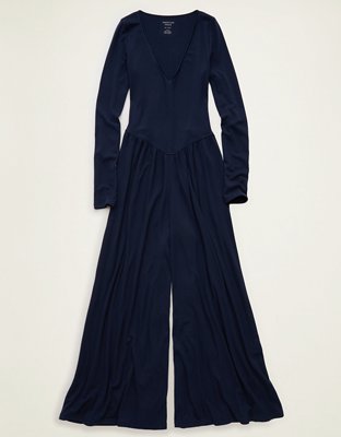 AE Long Sleeve Knit Jumpsuit