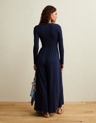 AE Long Sleeve Knit Jumpsuit