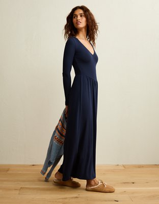 AE Long Sleeve Knit Jumpsuit