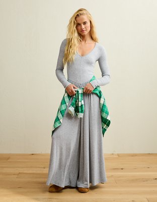 AE Long Sleeve Knit Jumpsuit