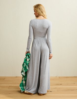 AE Long Sleeve Knit Jumpsuit