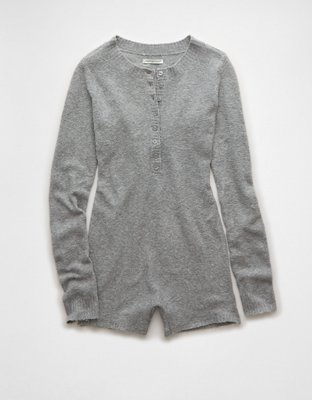 Женские комбинезоны American Eagle AE Long-Sleeve Sweater Lounge Romper — фото 2