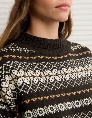 AE Oversized Turtleneck Sweater Mini Dress