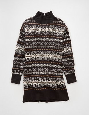 AE Oversized Turtleneck Sweater Mini Dress