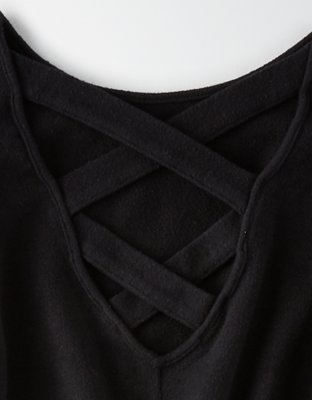 Женские платья American Eagle AE Soft & Sexy Plush Strappy Back Dress — фото 5