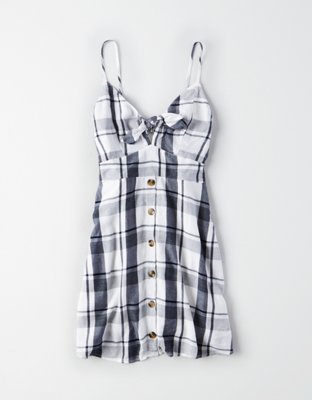 american eagle plaid dress