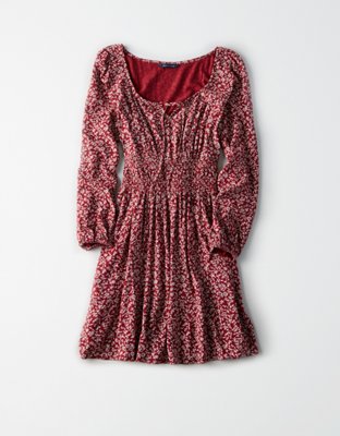 Женские платья American Eagle AE Smocked Waist Dress — фото 3