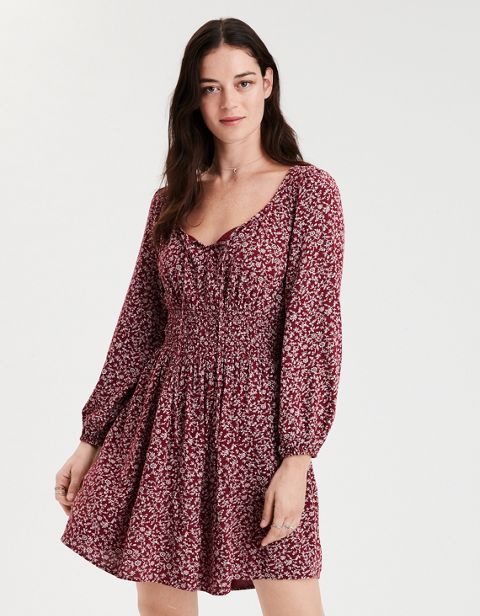 Женские платья American Eagle AE Smocked Waist Dress