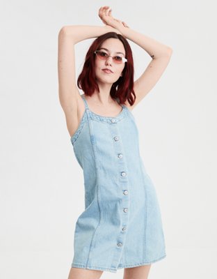 denim slip dress