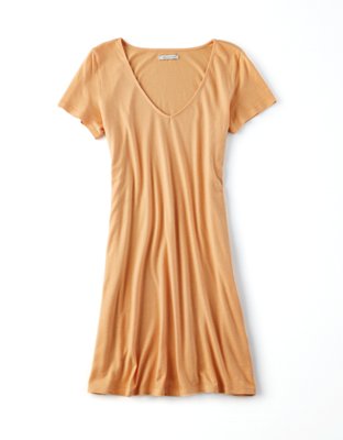 Женские платья American Eagle AE V-Neck T-Shirt Dress — фото 2