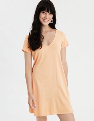 AE V Neck T Shirt Dress