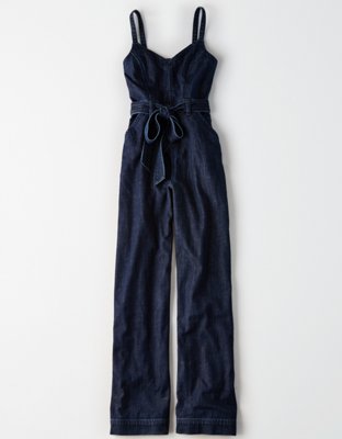 american eagle denim jumpsuit